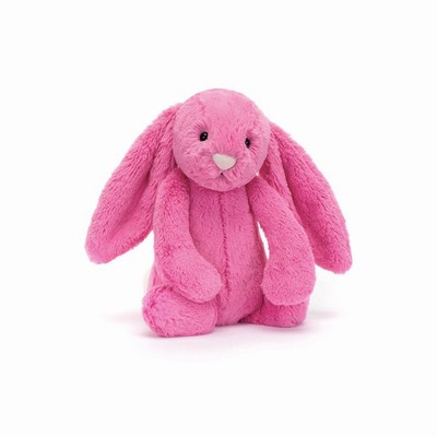 Jellycat Bashful Hot Pink Konijn | QT8039152